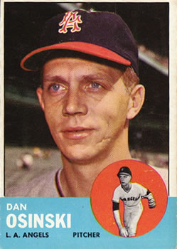 1963 Topps Baseball Cards      114     Dan Osinski RC